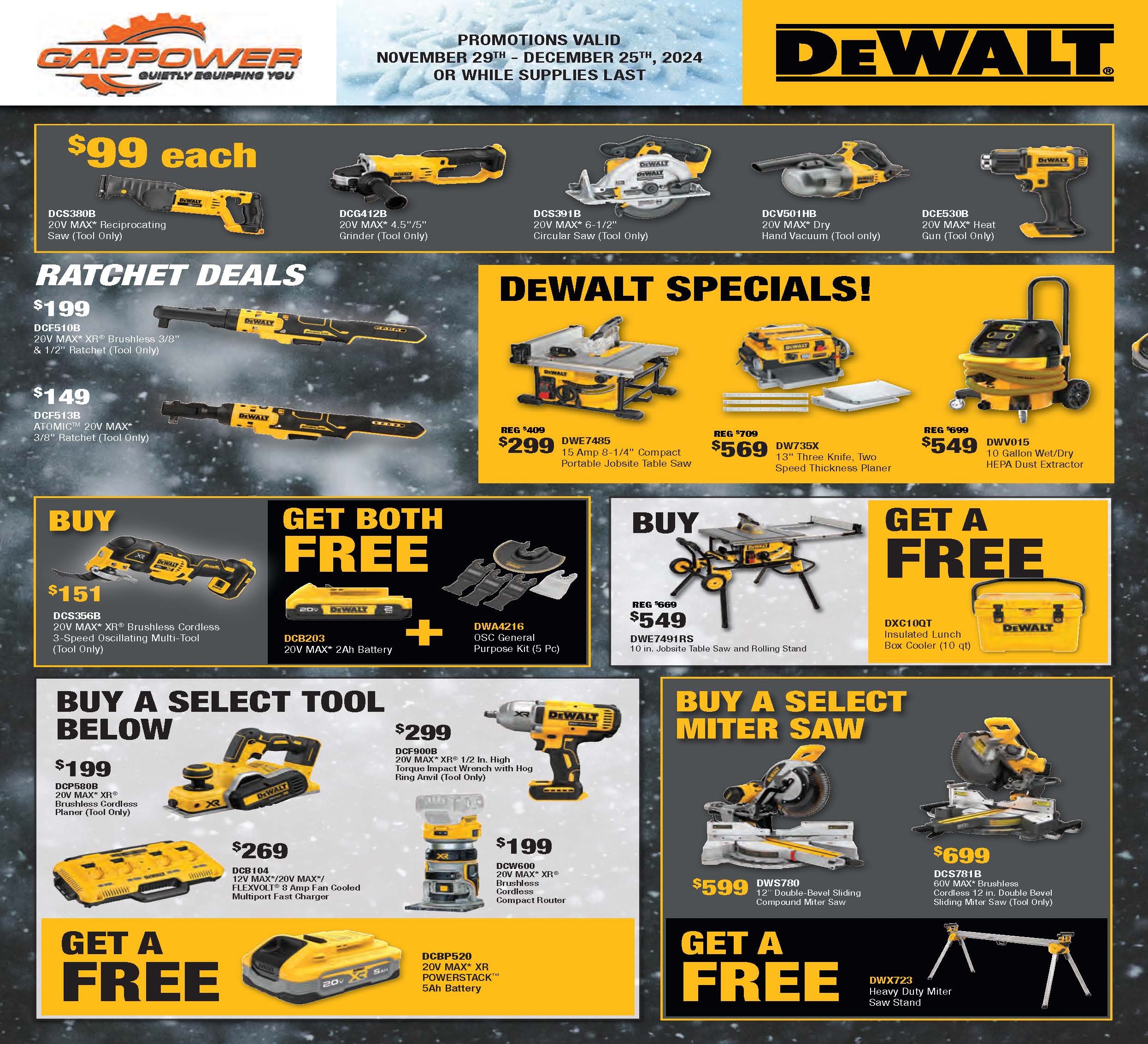 2024 Black Friday DeWalt Specials